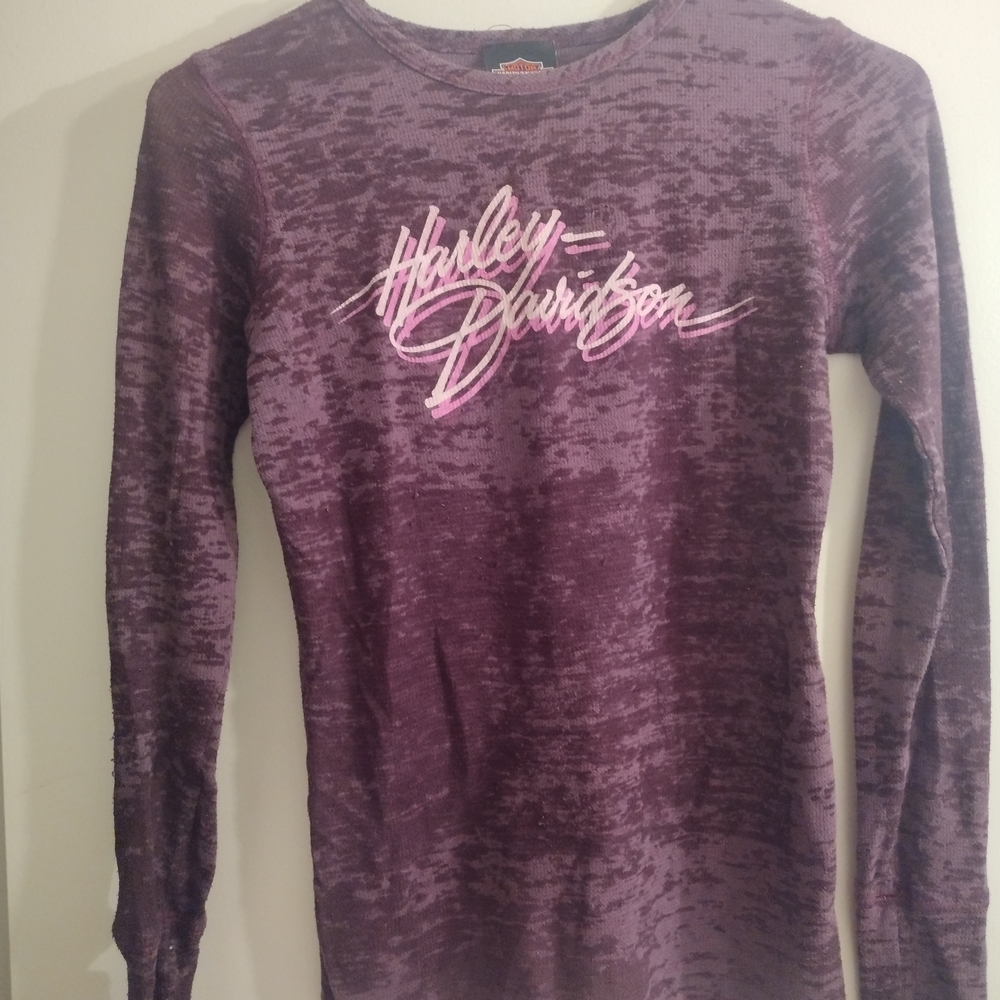 Harley-Davidson Purple Long Sleeve Shirt